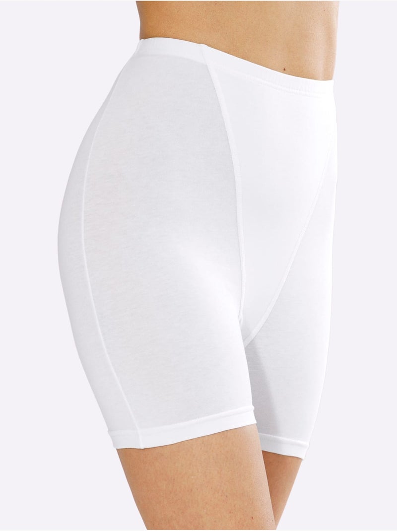 Lot de 2  - Panty Long Jersey Fin - Taille Standard - Witt Blanc - Kiabi