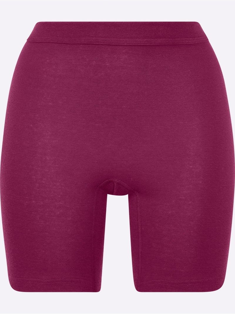 Lot de 2  - Panty Long Jersey Fin - Taille Standard - Witt Violet - Kiabi