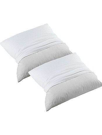 Lot de 2 - Protège oreiller - Molleton 100% coton