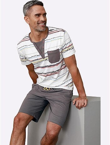 Lot de 2 - pyjamas courts jersey fin - taille standard - witt