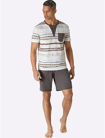 Lot de 2 - pyjamas courts jersey fin - taille standard - witt