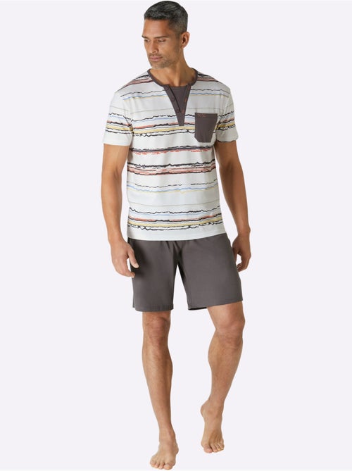 Lot de 2  - pyjamas courts jersey fin - taille standard - witt - Kiabi