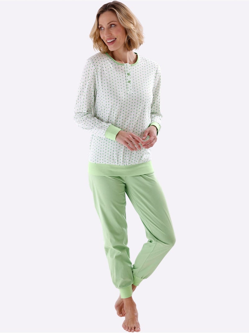 Lot de 2  - Pyjamas Jersey Fin - Taille Standard - Witt Abricot - Kiabi