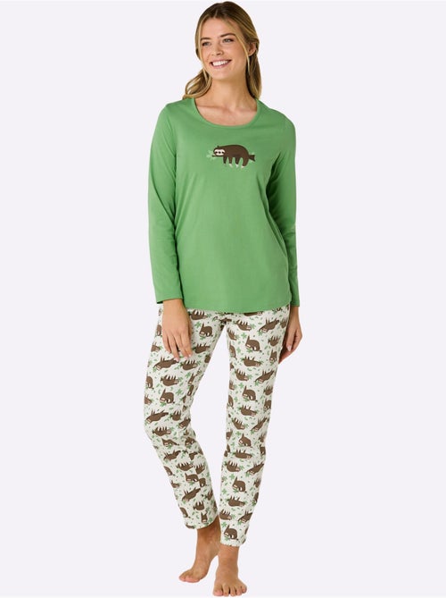 Lot de 2 - Pyjamas Jersey Fin - Taille Standard - Witt - Kiabi Lot de 2 - Pyjamas Jersey Fin - Taille Standard - Witt - Kiabi
