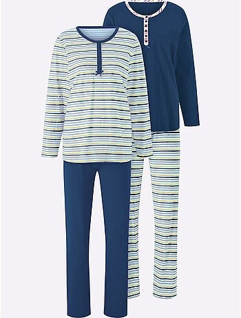 Lot de 2 - pyjamas jersey fin - taille standard - witt