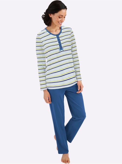 Lot de 2 - pyjamas jersey fin - taille standard - witt - Kiabi Lot de 2 - pyjamas jersey fin - taille standard - witt - Kiabi