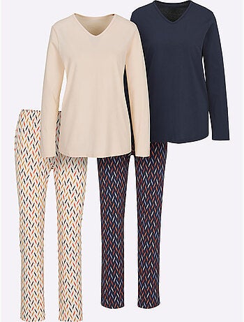 Lot de 2 - Pyjamas Jersey Fin - Taille Standard - Witt
