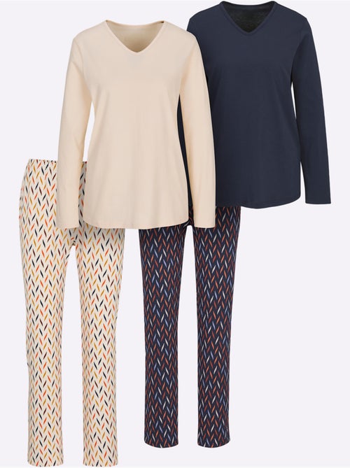 Lot de 2  - Pyjamas Jersey Fin - Taille Standard - Witt - Kiabi