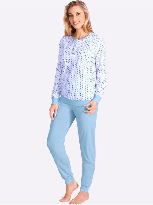 Lot de 2 - Pyjamas Jersey Fin - Taille Standard - Witt - Kiabi Lot de 2 - Pyjamas Jersey Fin - Taille Standard - Witt - Kiabi