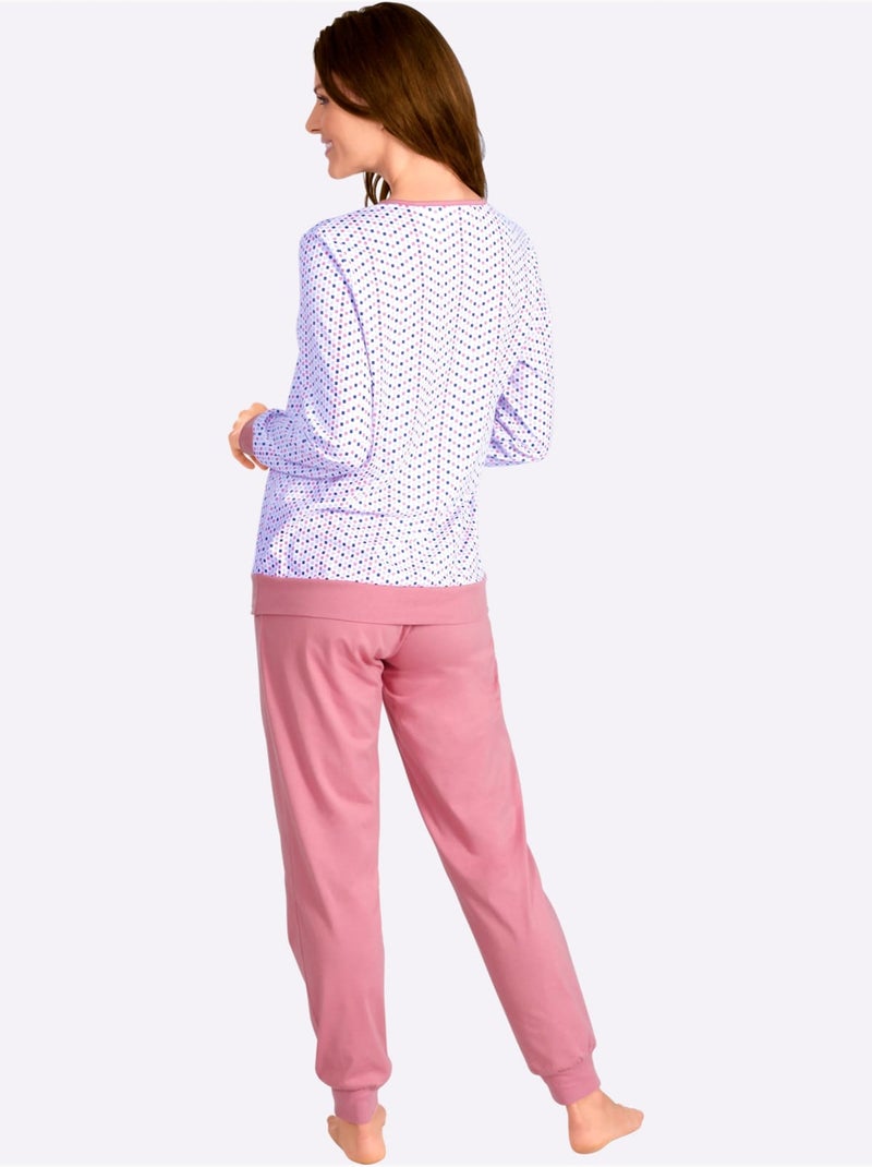 Lot de 2  - Pyjamas Jersey Fin - Taille Standard - Witt Bleu - Kiabi