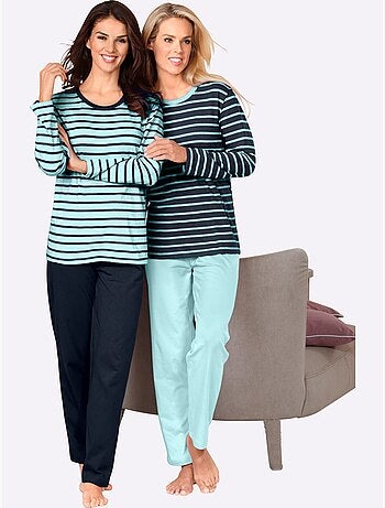 Lot de 2 - pyjamas jersey fin - taille standard - witt