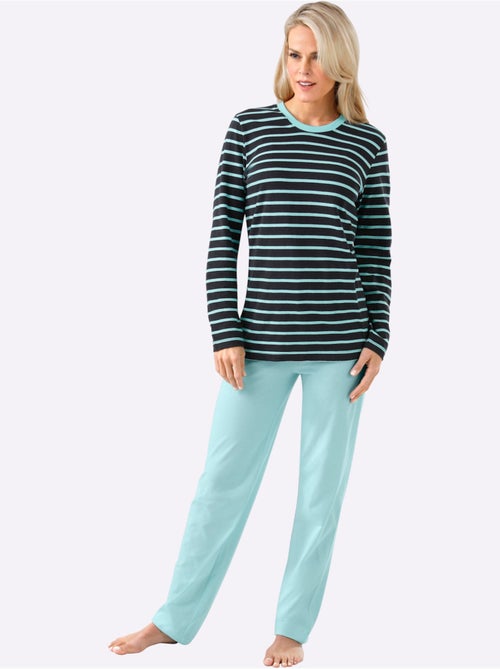 Lot de 2 - pyjamas jersey fin - taille standard - witt - Kiabi Lot de 2 - pyjamas jersey fin - taille standard - witt - Kiabi