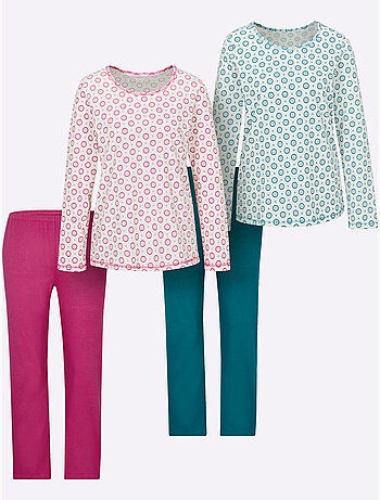 Lot de 2 - Pyjamas Jersey Fin - Taille Standard - Witt