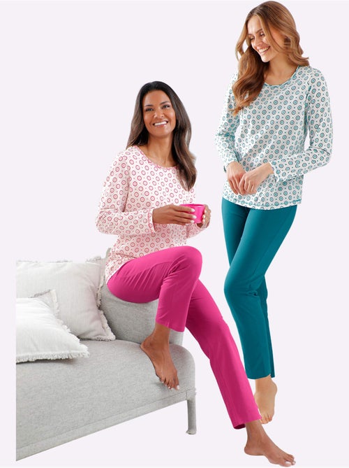 Lot de 2  - Pyjamas Jersey Fin - Taille Standard - Witt - Kiabi