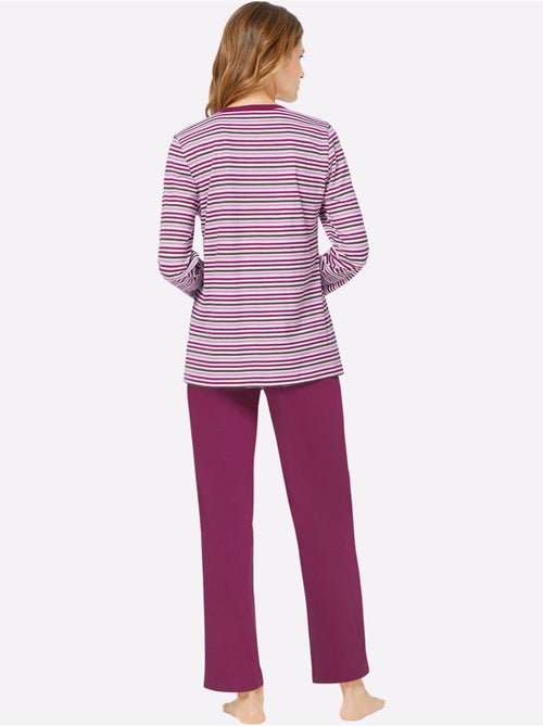 Lot de 2 - pyjamas jersey fin - taille standard - witt - Kiabi Lot de 2 - pyjamas jersey fin - taille standard - witt - Kiabi