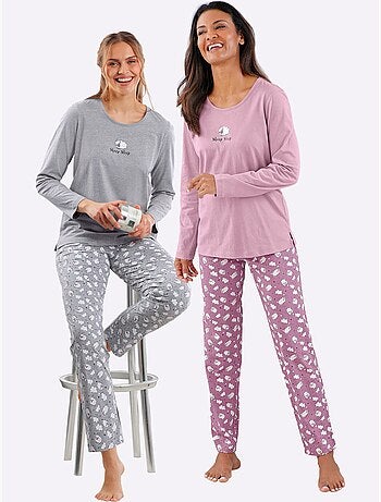 Lot de 2 - Pyjamas Jersey Fin - Taille Standard - Witt