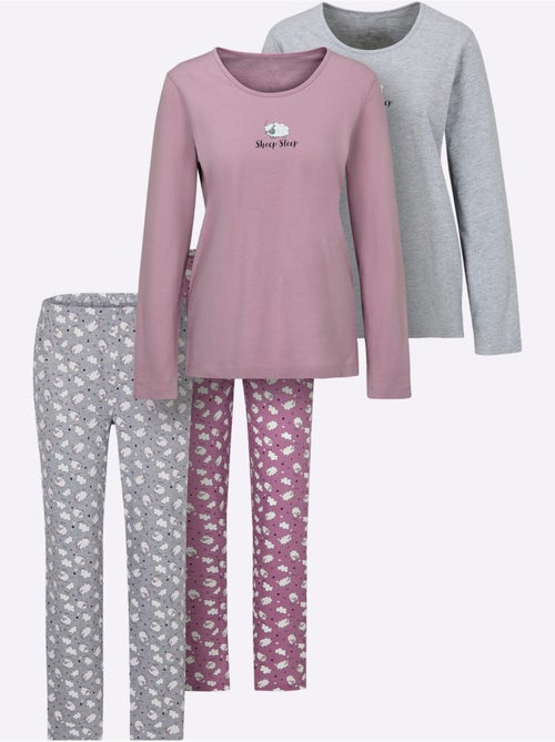 Lot de 2  - Pyjamas Jersey Fin - Taille Standard - Witt - Kiabi