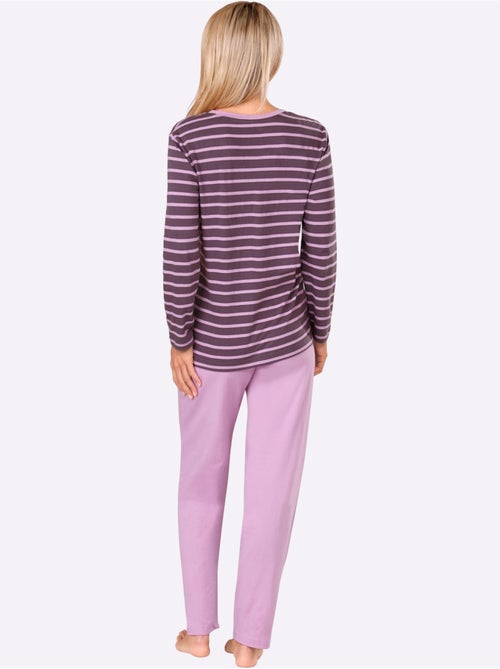 Lot de 2 - pyjamas jersey fin - taille standard - witt - Kiabi Lot de 2 - pyjamas jersey fin - taille standard - witt - Kiabi