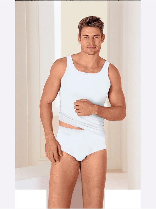 Lot de 2  - slip côtes fines - taille standard - witt - Kiabi