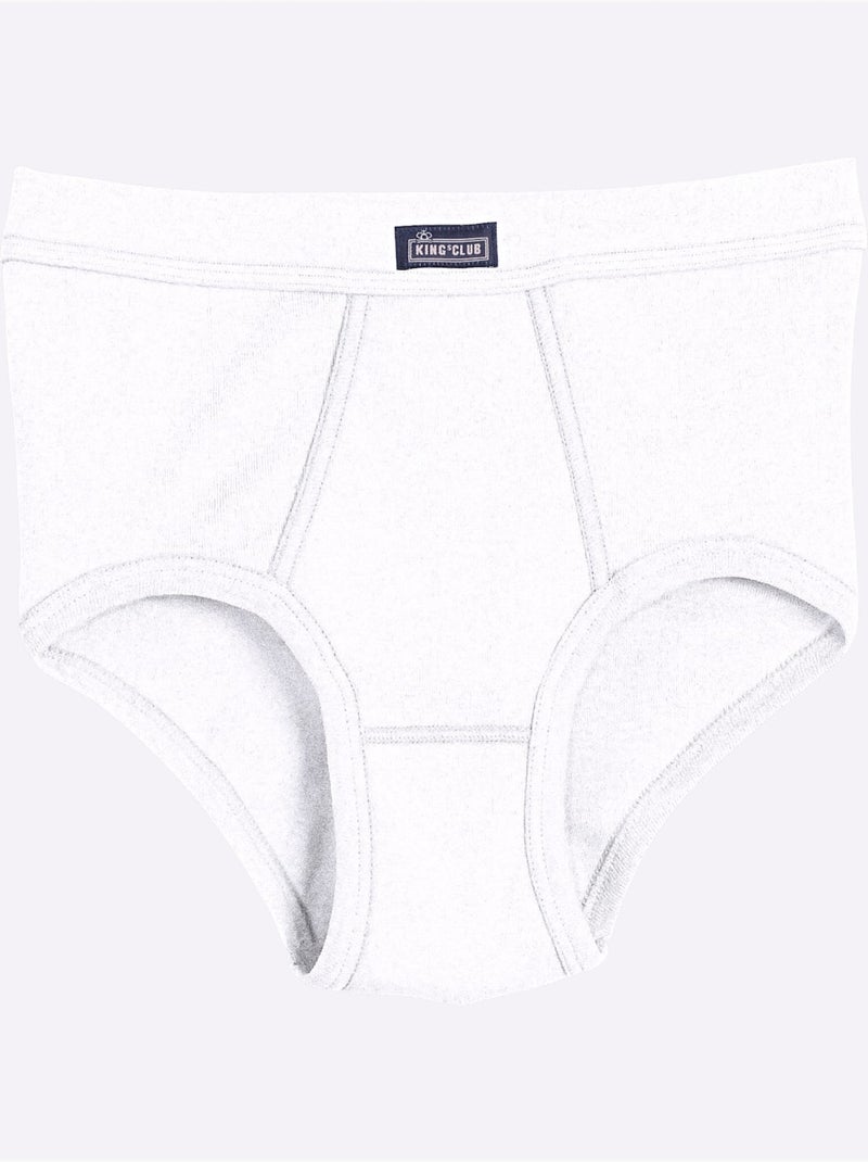 Lot de 2  - slip côtes fines - taille standard - witt Blanc - Kiabi