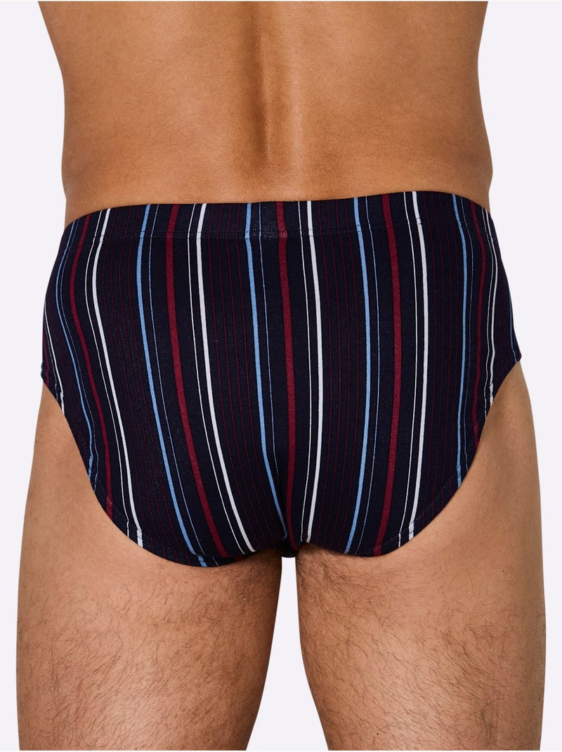 Lot de 2  - Slip Côtes Fines - Taille Standard - Witt Bleu marine - Kiabi