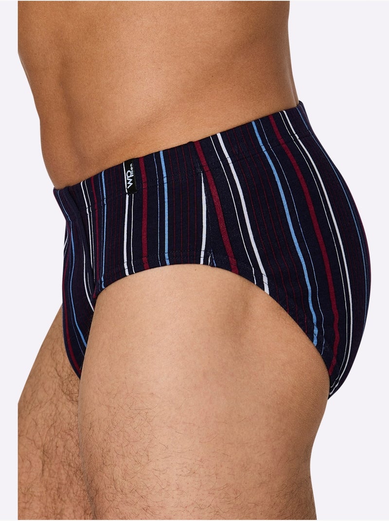 Lot de 2  - Slip Côtes Fines - Taille Standard - Witt Bleu marine - Kiabi