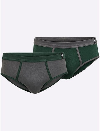 Lot de 2 - slip côtes fines - taille standard - witt