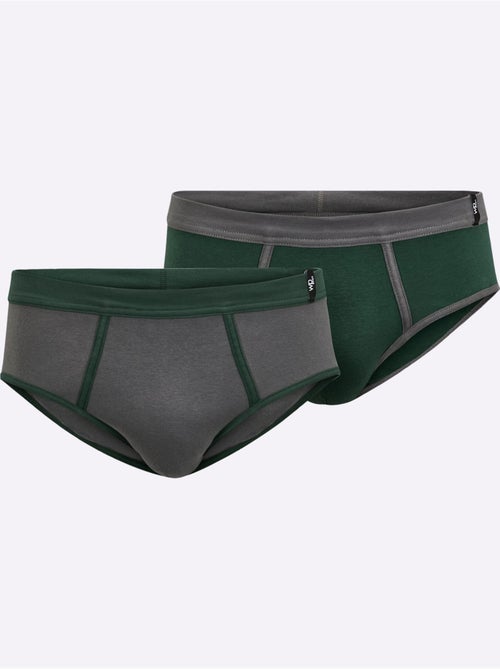Lot de 2 - slip côtes fines - taille standard - witt - Kiabi Lot de 2 - slip côtes fines - taille standard - witt - Kiabi