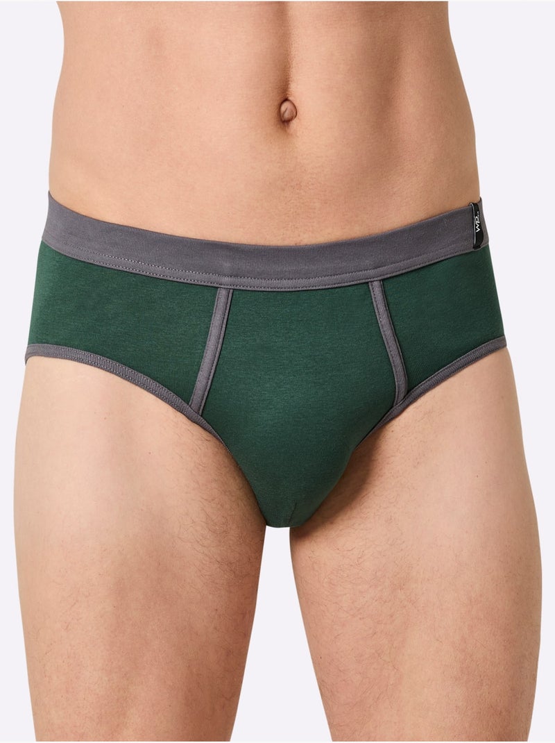 Lot de 2  - slip côtes fines - taille standard - witt gris anthracite - Kiabi