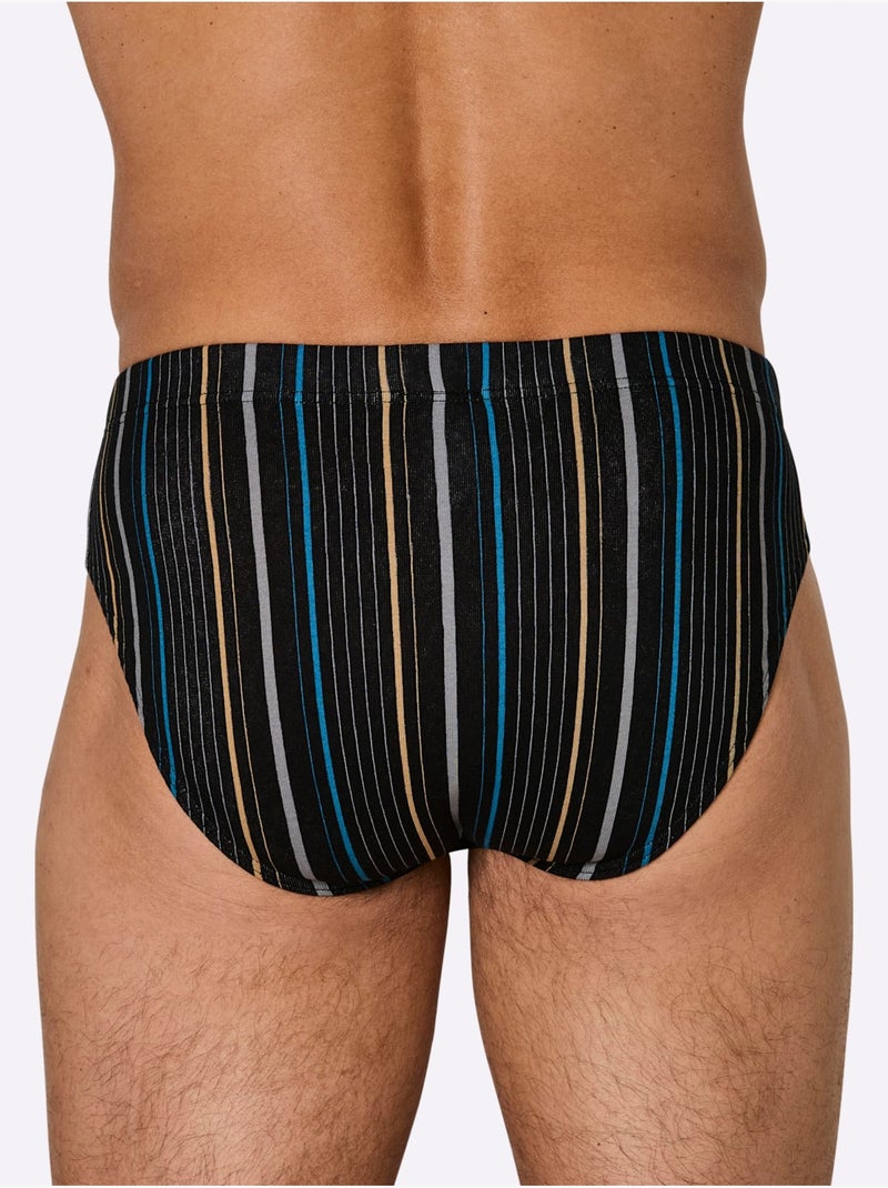 Lot de 2  - Slip Côtes Fines - Taille Standard - Witt Noir - Kiabi
