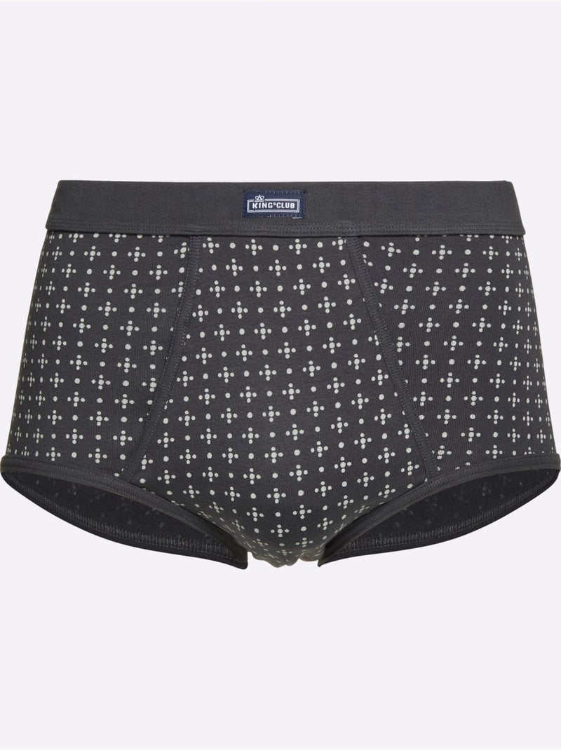Lot de 2  - Slip C?tes Fines - Taille Standard - Witt gris anthracite - Kiabi