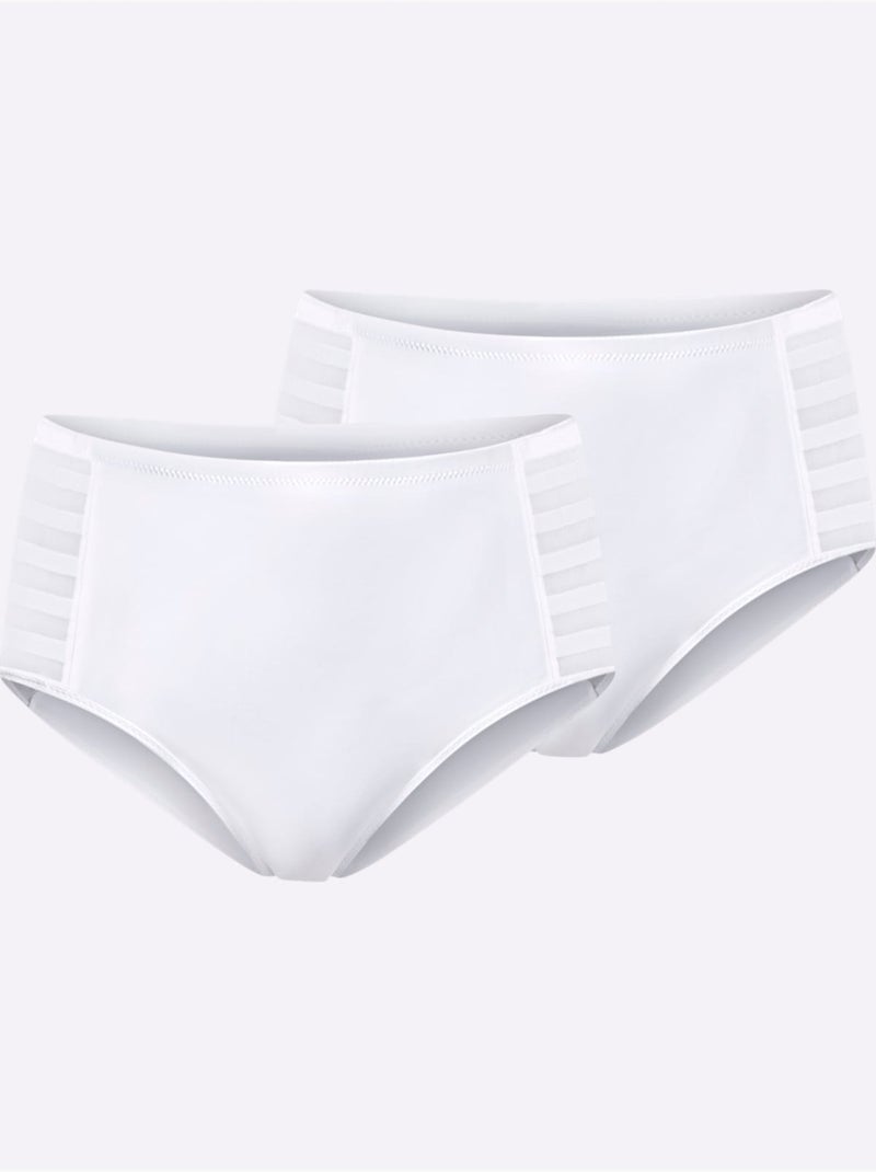 Lot de 2  - slip formant - taille standard - witt Blanc - Kiabi