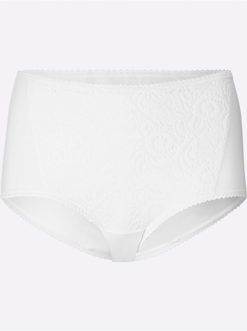 Lot de 2  - Slip Formant Jersey Fin - Taille Standard - Witt Blanc - Kiabi