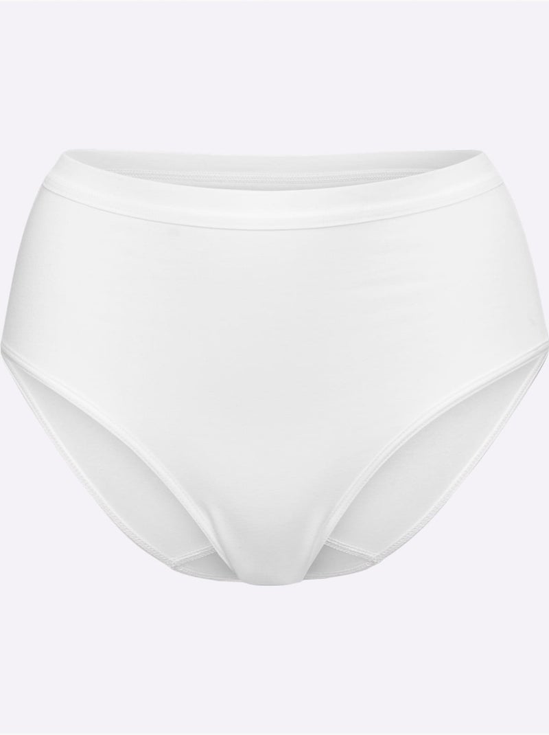 Lot de 2  - Slip Formant Jersey Fin - Taille Standard - Witt Blanc - Kiabi
