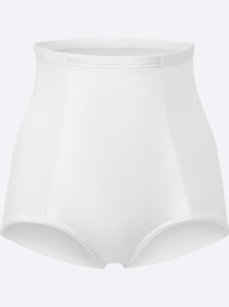 Lot de 2  - Slip Formant Jersey Fin - Taille Standard - Witt Blanc - Kiabi