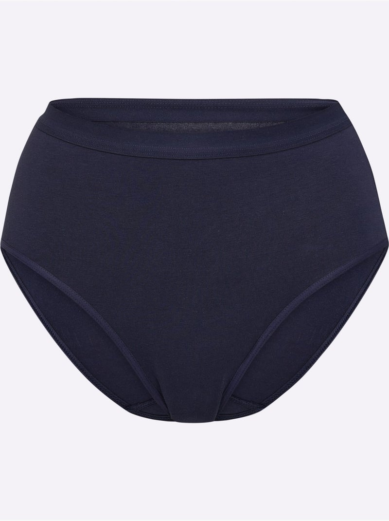 Lot de 2  - Slip Formant Jersey Fin - Taille Standard - Witt Bleu marine - Kiabi