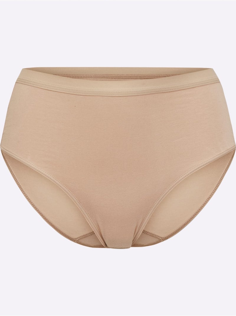 Lot de 2  - Slip Formant Jersey Fin - Taille Standard - Witt Marron clair - Kiabi