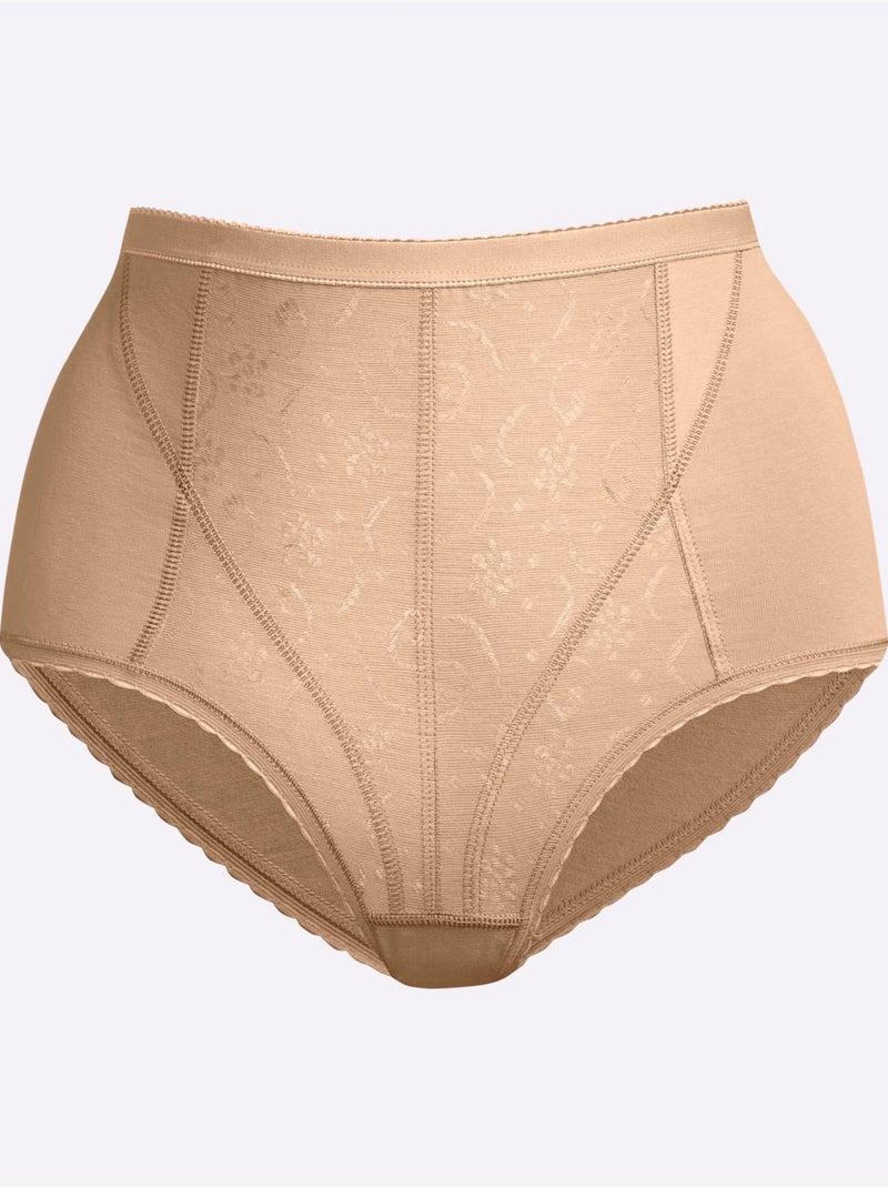 Lot de 2  - Slip Formant Jersey Fin - Taille Standard - Witt Marron - Kiabi