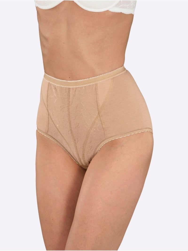 Lot de 2  - Slip Formant Jersey Fin - Taille Standard - Witt Marron - Kiabi