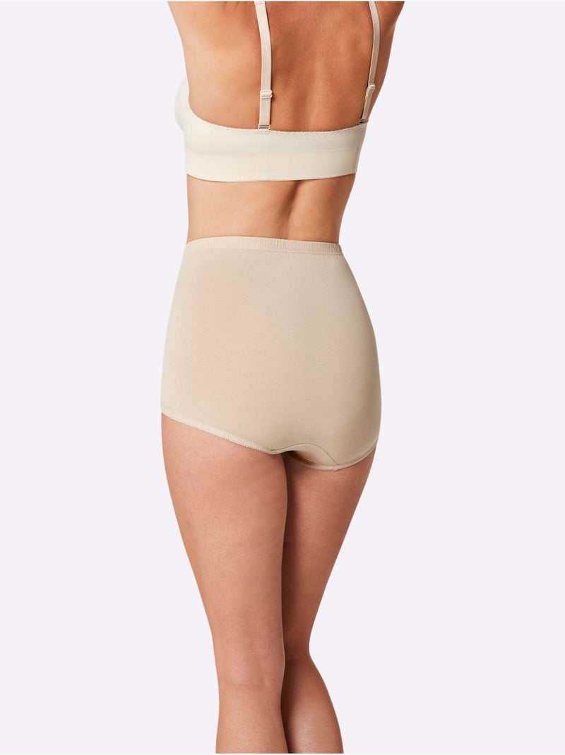 Lot de 2  - Slip Formant Jersey Fin - Taille Standard - Witt Marron - Kiabi