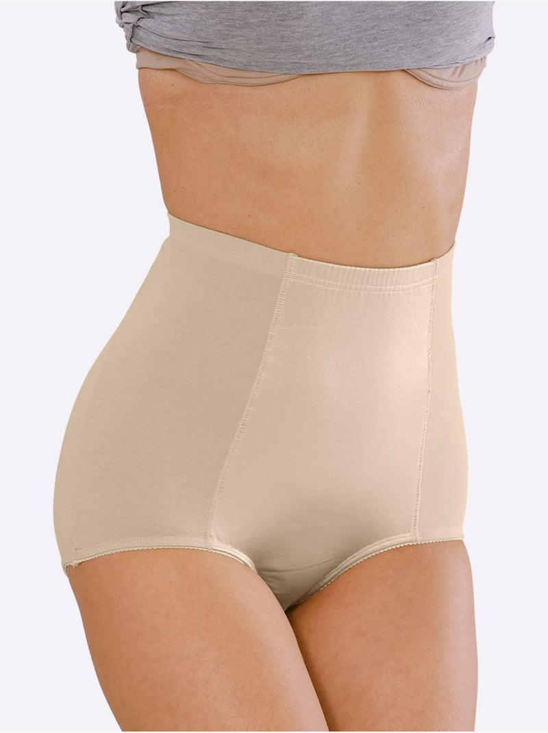 Lot de 2  - Slip Formant Jersey Fin - Taille Standard - Witt Marron - Kiabi