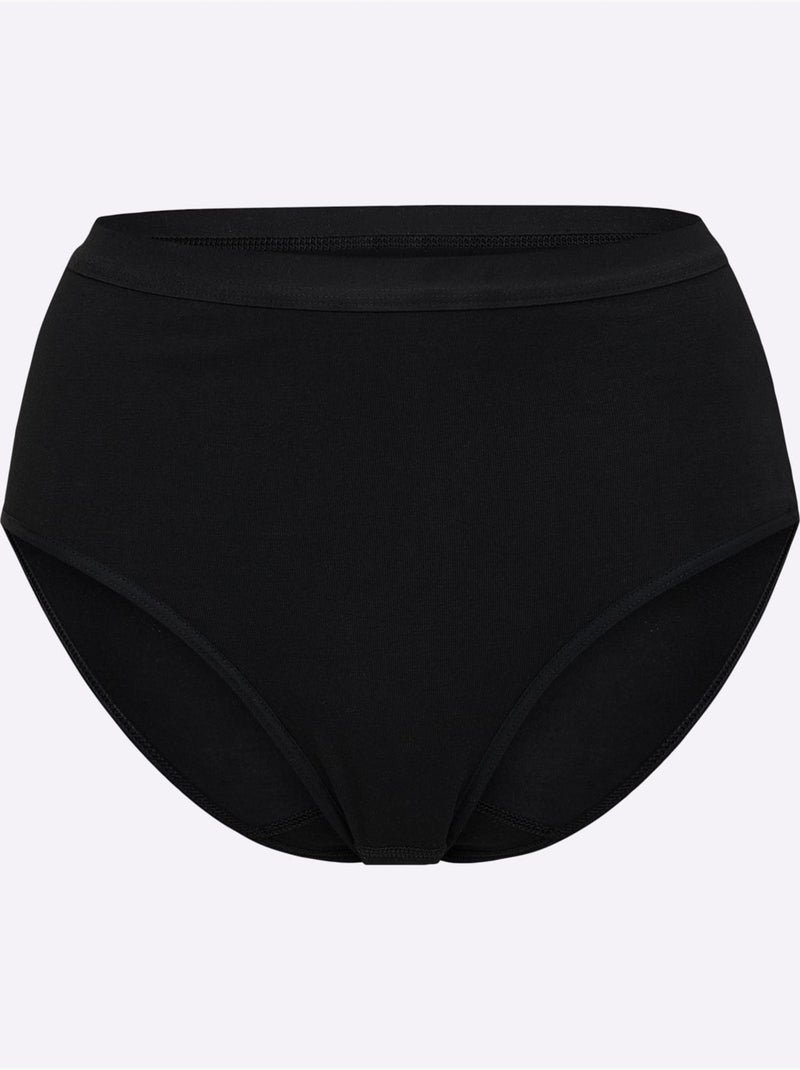 Lot de 2  - Slip Formant Jersey Fin - Taille Standard - Witt Noir - Kiabi