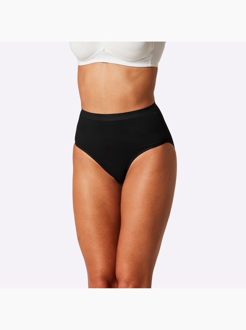 Lot de 2  - Slip Formant Jersey Fin - Taille Standard - Witt Noir - Kiabi