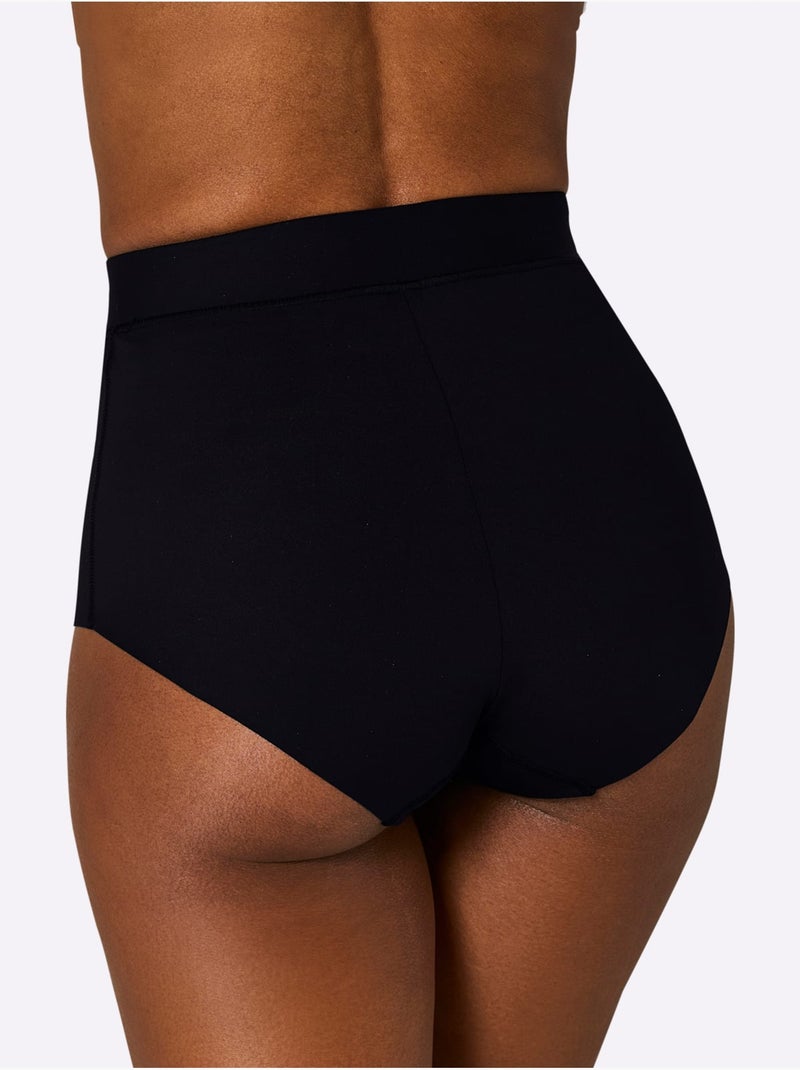 Lot de 2  - Slip Formant Légèrement Gainant - Taille Standard - Witt Noir - Kiabi