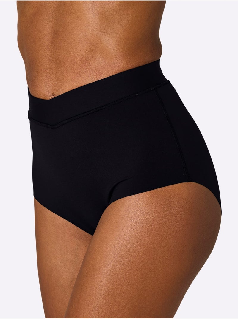 Lot de 2  - Slip Formant Légèrement Gainant - Taille Standard - Witt Noir - Kiabi