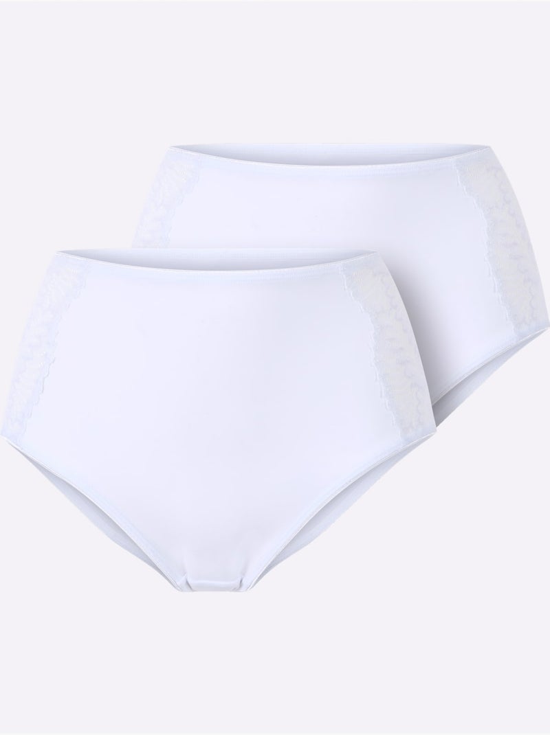 Lot de 2  - Slip Gainant - Taille Standard - Witt Blanc - Kiabi