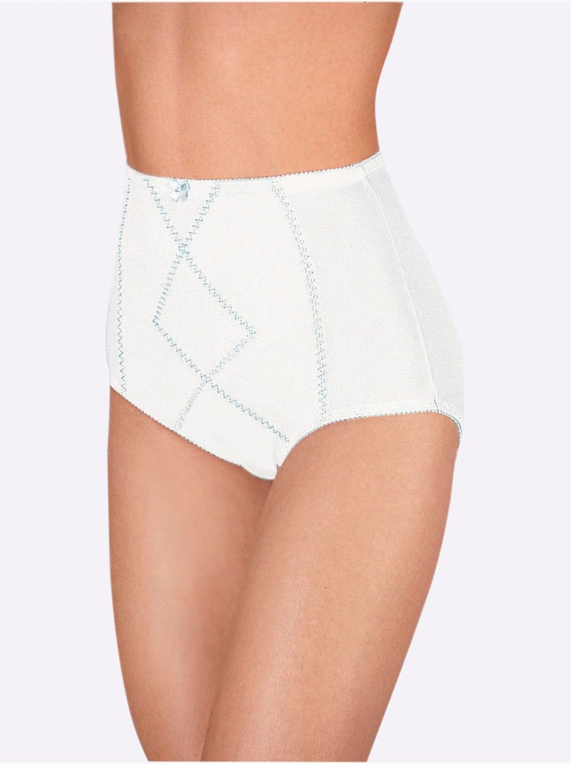 Lot de 2  - Slip Gainant Jusqu'à La T. 115 - Taille Standard - Witt Blanc - Kiabi