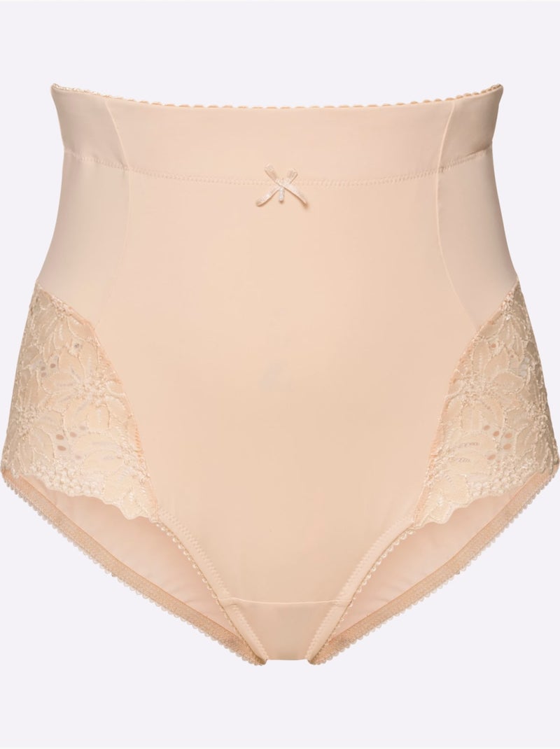 Lot de 2  - Slip Gainant Taille Haute - Taille Standard - Witt Noir Blanc - Kiabi