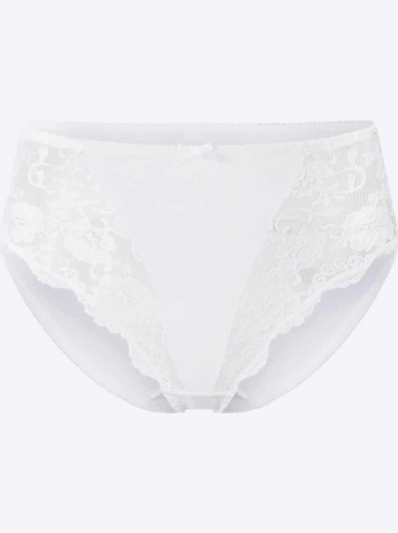 Lot de 2  - Slip Jersey Fin - Taille Standard - Witt Blanc - Kiabi
