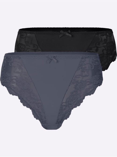 Lot de 2 - Slip Jersey Fin - Taille Standard - Witt - Kiabi Lot de 2 - Slip Jersey Fin - Taille Standard - Witt - Kiabi